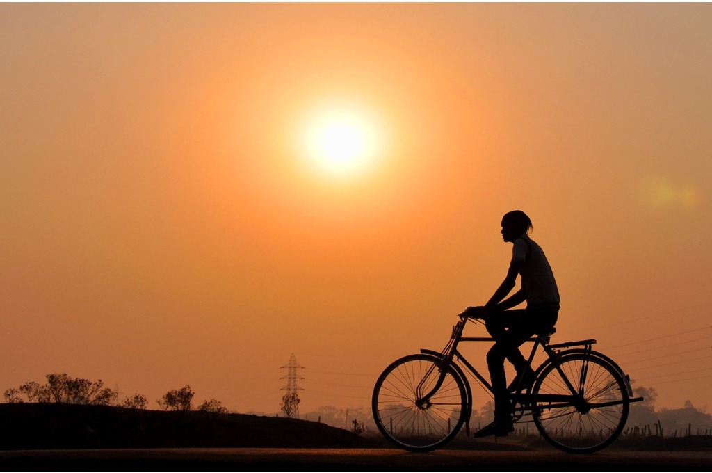 A man riding a bicycle-juvenile justice